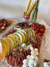 Load image into Gallery viewer, Melon Parma Ham and burrata grazing board