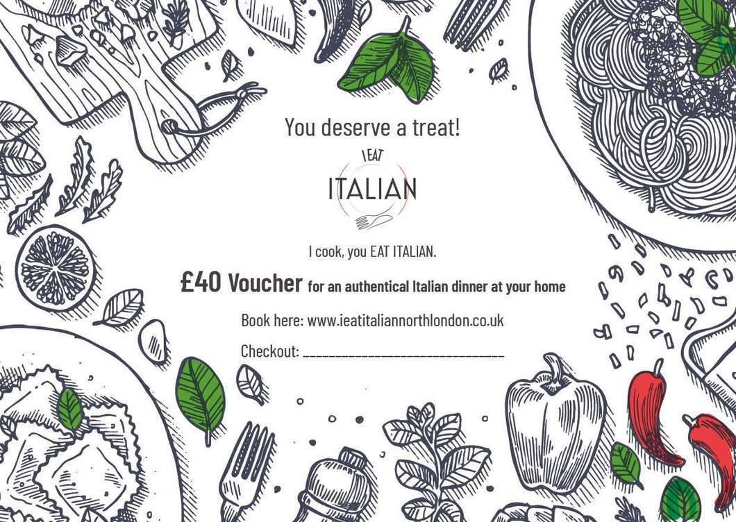 Give an Italian dinner £100