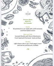 Load image into Gallery viewer, Autumn Menu Risotto Mushrooms for 4 people ( Vegetarian)