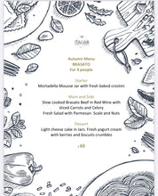 Load image into Gallery viewer, Autumn Menu Red Wine Brasato for 4 people
