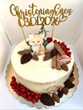 Load image into Gallery viewer, 1 tier naked cake custom decorations serve 24 people
