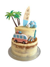 Load image into Gallery viewer, 2 tier naked cake custom decorations serve 36 people
